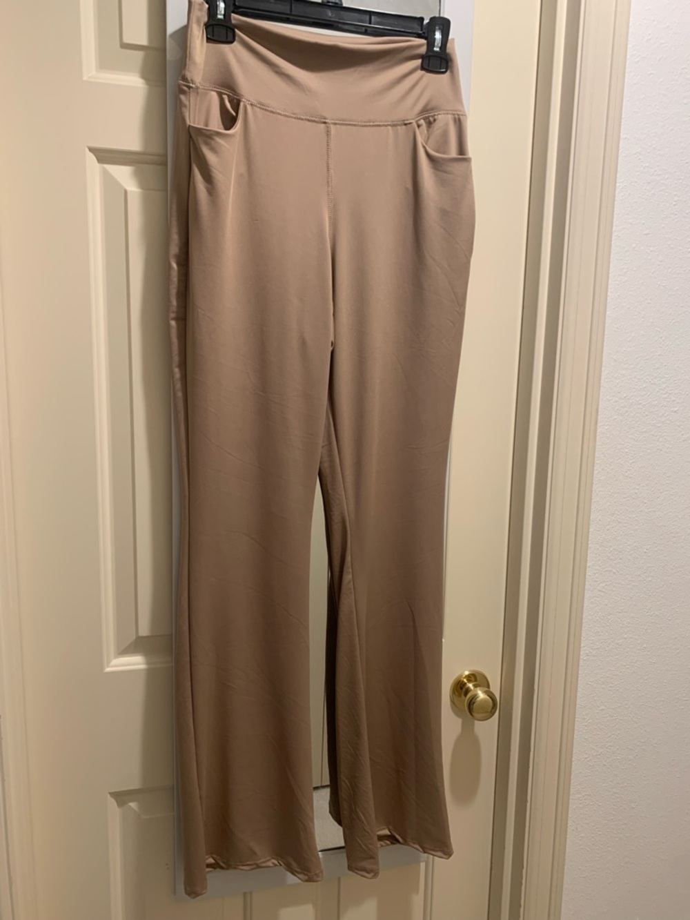 HEIMISH USA Wide-Leg Ponte Pants in Taupe